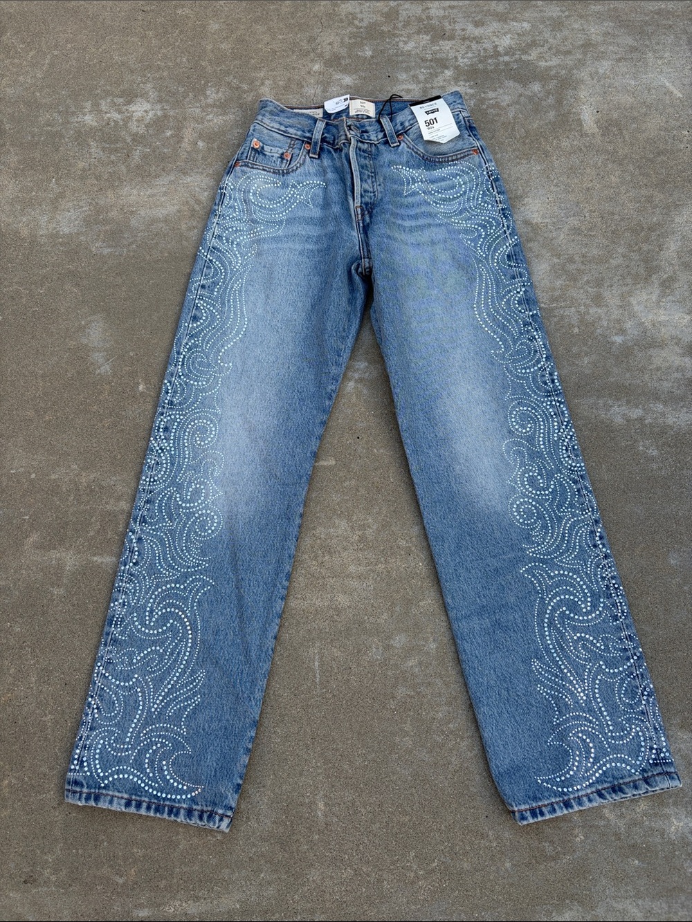 Levi's | Jeans | Nwt Levis X Beyonce 5 90s Jeans In Western Crystal ...